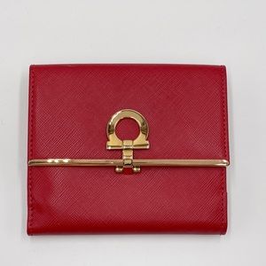 Salvatore Ferragamo Leather Wallet New with Box